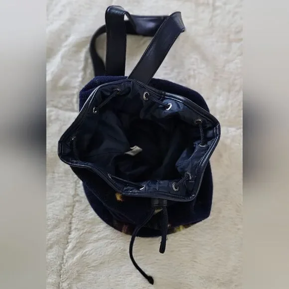 Floral Blue Drawstring Women's Bag. Excellent Condition! - Picture 3 of 5